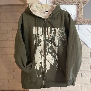 Mens Hurley Sweatshirt Jacket